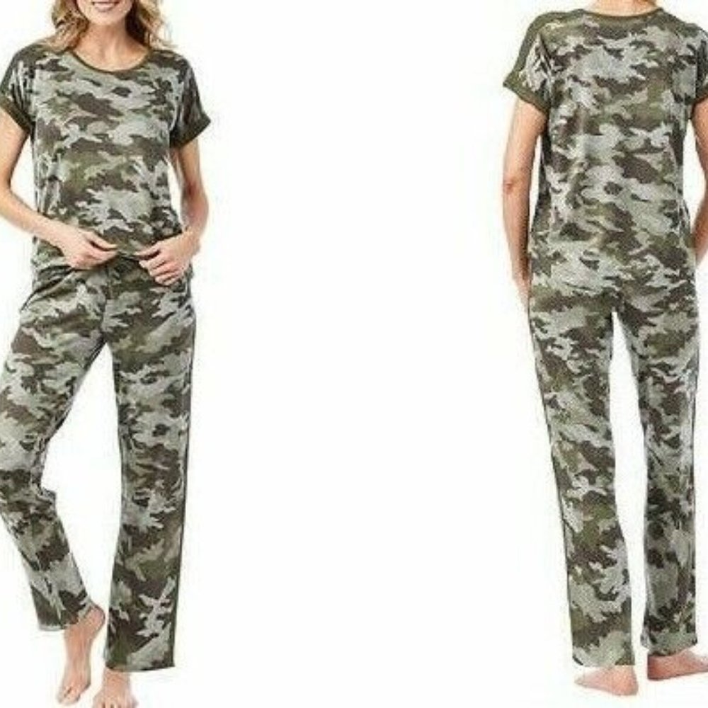 Lucky Brand Women's 4 Piece PJ Pajama Set Soft Knit Fabric NWT - Picture 2 of 3